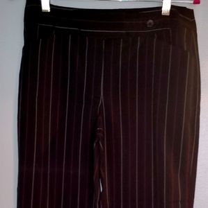 Black with red stripe dress pants